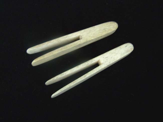 A Pair of Antique Whalebone Clothes Pins
